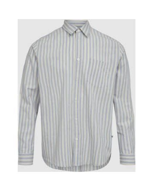 Jack Hydrangea Long Sleeved Shirt di Minimum in Gray da Uomo