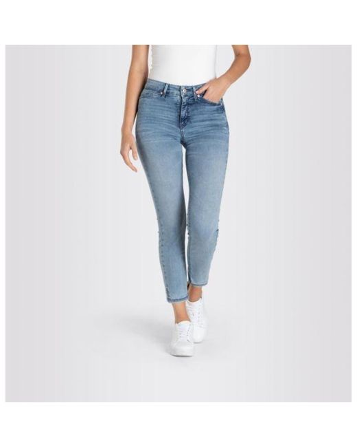 Mac Jeans Fashion Bleach Wash Dream Summer Jeans in Blue | Lyst