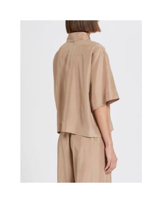 Marella Natural Silk Short Loose Shirt