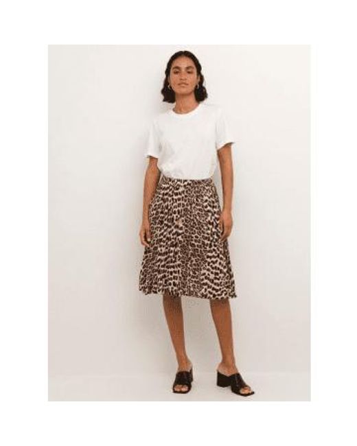 Amber Short Skirt In Classic From di Kaffe in Brown