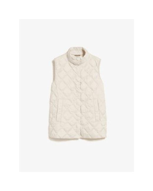 Weekend by Maxmara Natural Balco Quilted Gilet Col: Ivory 10