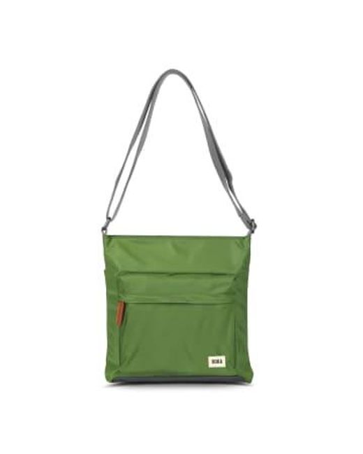 Kennington B Sustainable Crossbody Bag di Roka in Green