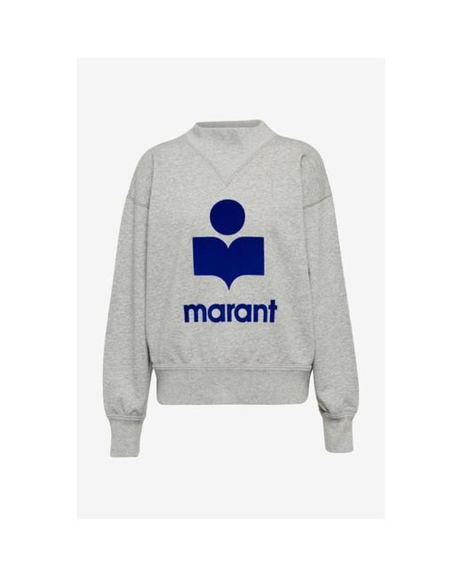 Moby Logo Sweatshirt Etoile Isabel Marant en coloris Gris Lyst