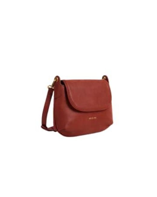 Nat & Nin Red Mina Bag Terre De Siena Leather