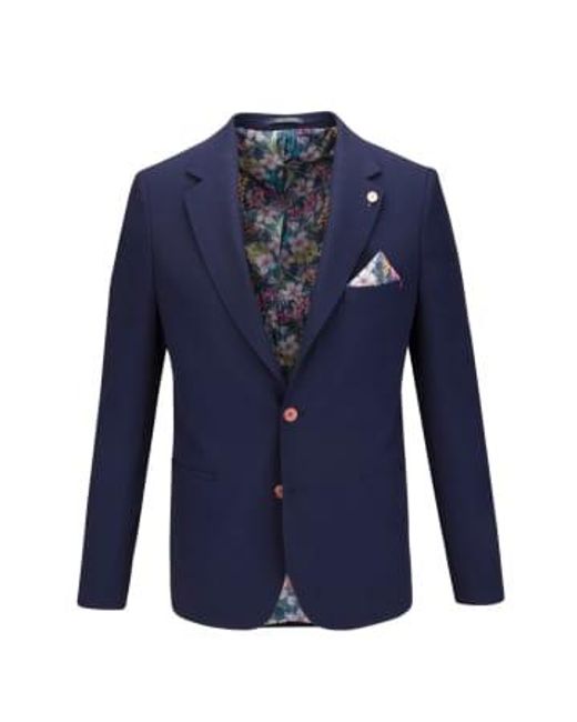 Guide London Blue Modern Cut Jacket for men