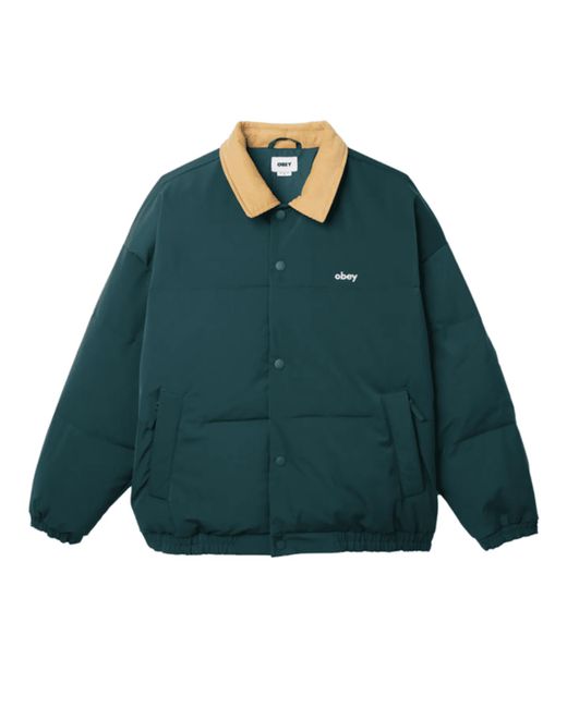 Obey Whispers Jacket in Green for Men | Lyst