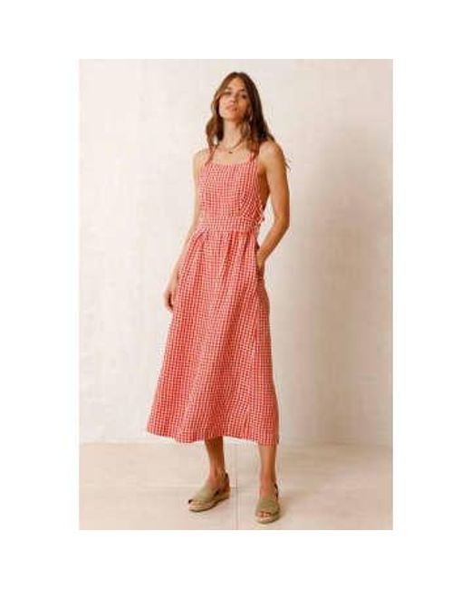 Indi & Cold Pink Strappy Midi Dress