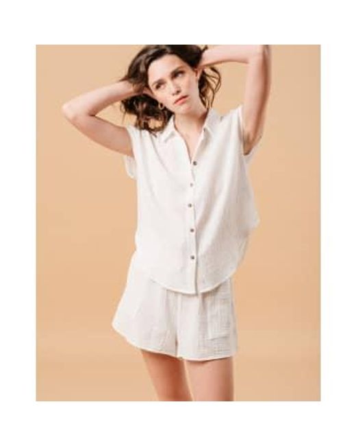 Metisse Cotton Shirt Grace & Mila en coloris White