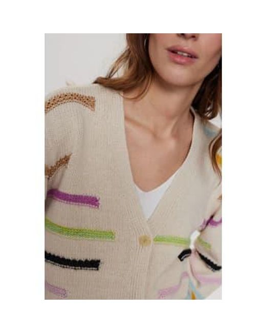 Numph Multicolor Iga Birch Cardigan