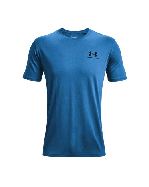 Under Armour T-shirt Sportstyle Left Chest Uomo Victory Blue / Black for  Men | Lyst