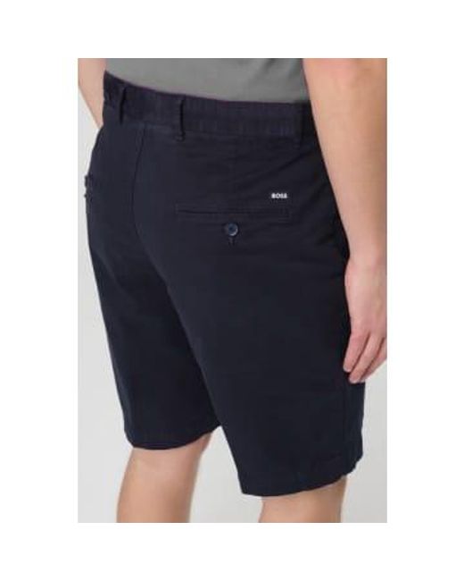Boss Blue Slice-short Dark Slim Fit Shorts for men