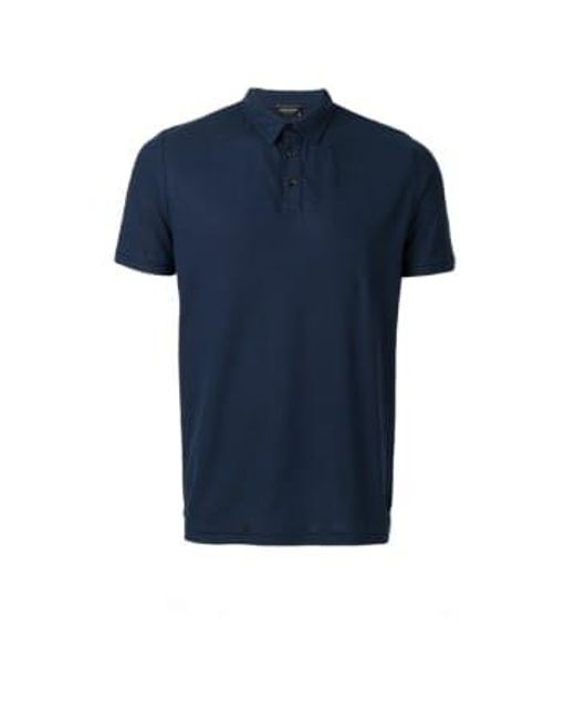 Roberto Collina Blue Short Sleeve Polo Shirt 46 for men