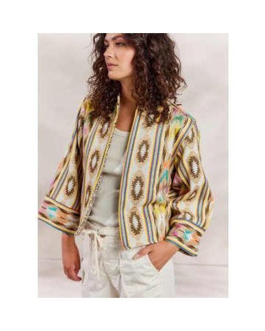 Summum Brown Ikat Multicolour Jacket L