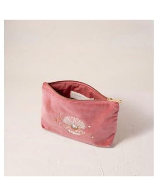 Pouche mini-shell perle Elizabeth Scarlett en coloris Pink