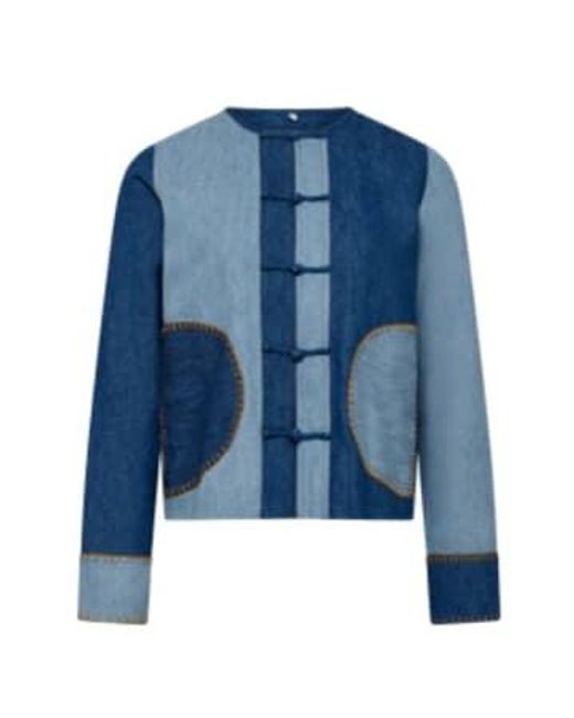 Nelly jacket patchwork Komodo en coloris Blue