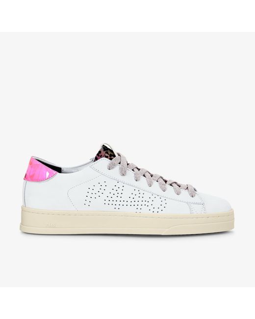 P448 Rainbow Leopard Jack Reflector Trainer Sneakers in White | Lyst