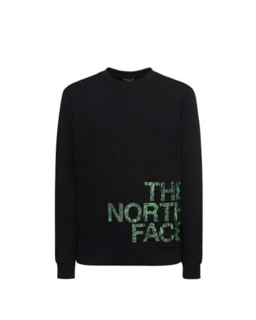 The North Face Black Blown Up Logo Crew for men