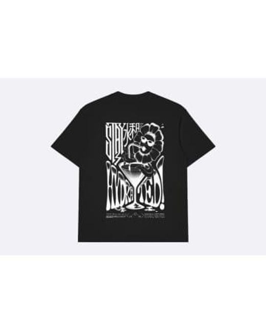 Edwin Black Stay Hydrated Tee S / Negro for men