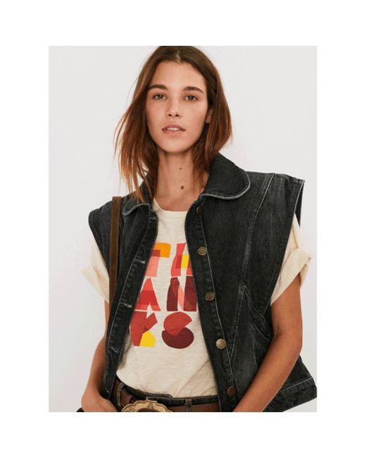 Veste en jean noire Max Ba sh en coloris Noir Lyst
