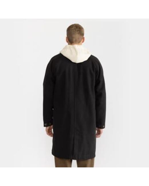 Revolution Black Mac Coat 7819 S for men