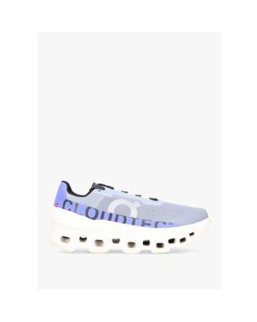 Womens Cloudmonster Trainers In Mist Blueberry di On Shoes