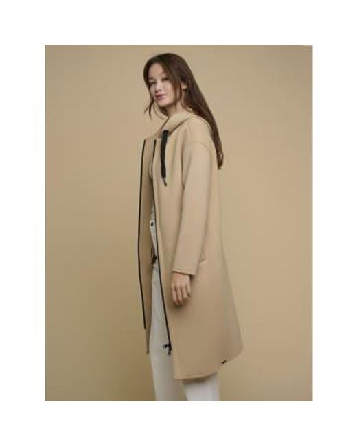 Rino And Warm Sand Invasion Long Coat di Rino & Pelle in Natural