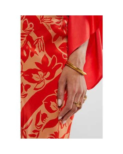 Falda oriental Ottod'Ame de color Red