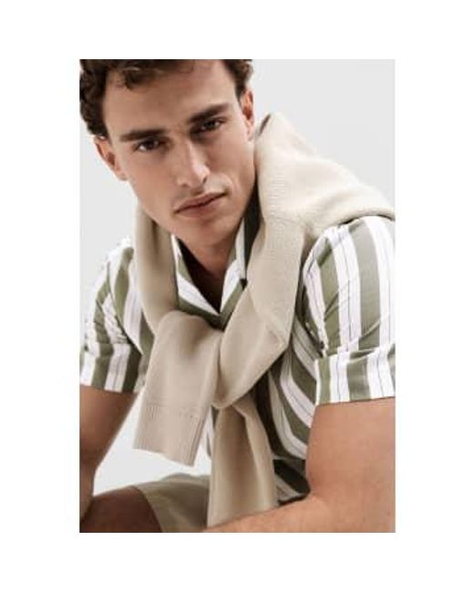 Vetiver Stripes Reg Air Shirt SELECTED pour homme en coloris White
