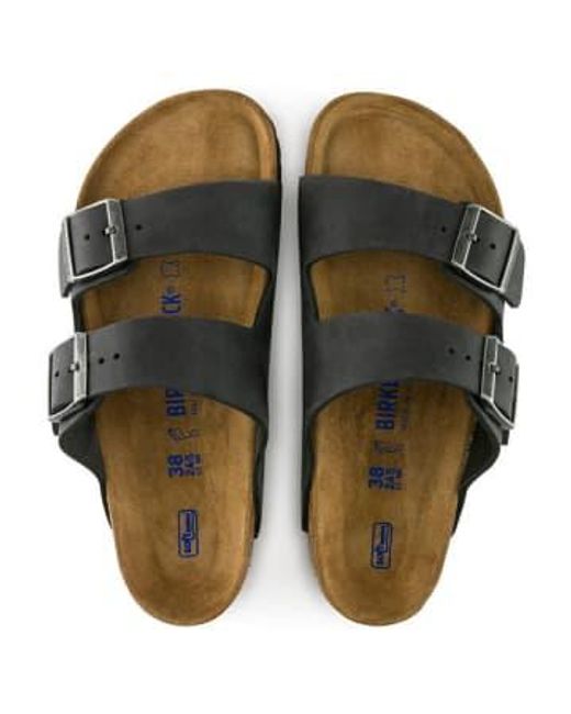 Birkenstock Black Arizona Soft Footbed Sandals 38