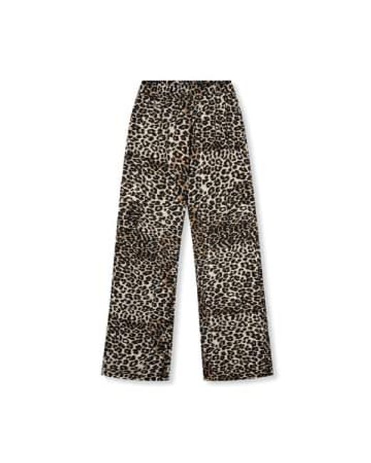 Refined Department Gray | Yuma Flowy Pants Leopard Xs