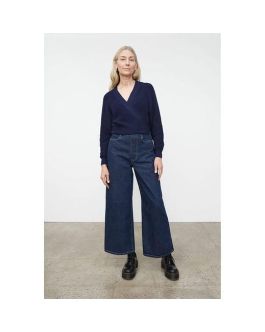 Kowtow Composure Cardigan Navy in Blue Lyst UK