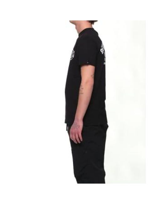 Deus Ex Machina Black T-shirt Dmw91808g Berlin for men