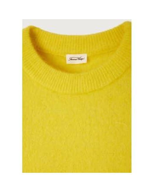 American Vintage Yellow Vitow Jumper Spark Xs/s