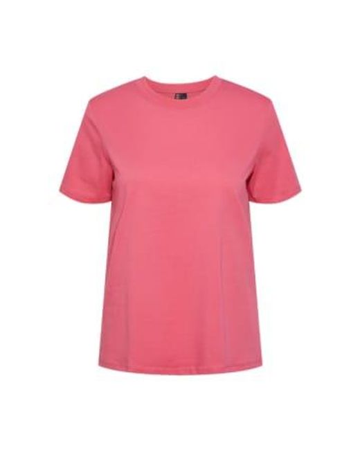 Pieces Pink Ria Tee Xs