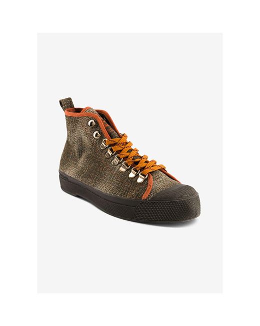 Bensimon Khaki Wool B79 S Stella Shoes in Brown Lyst UK