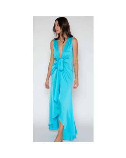 Robe shangri-la Silk95five en coloris Blue