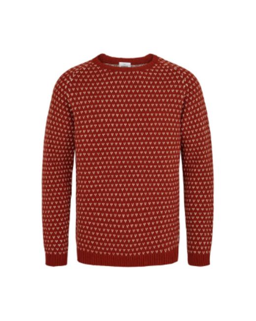 Suéter Hugo lana corro color crema y óxido klitmøller de hombre de color  Rojo | Lyst
