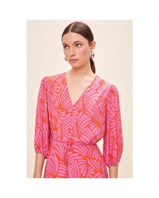 Robe imprimée crina Suncoo en coloris Pink