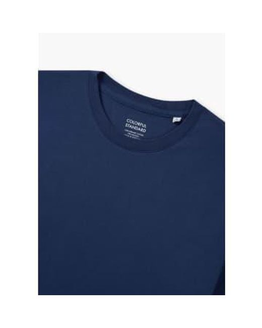 Camiseta orgánica clásica hombre en azul marino COLORFUL STANDARD de hombre de color Blue