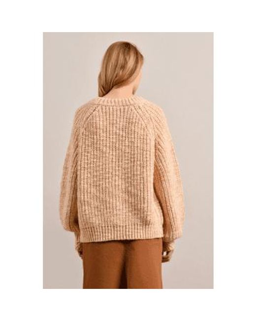 Mat De Misaine Brown Turquin Mouliné Wood Sweater L /