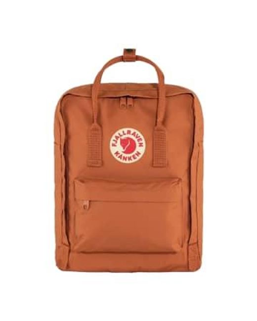 Fjallraven Orange Kanken Brown Backpack T.u. for men