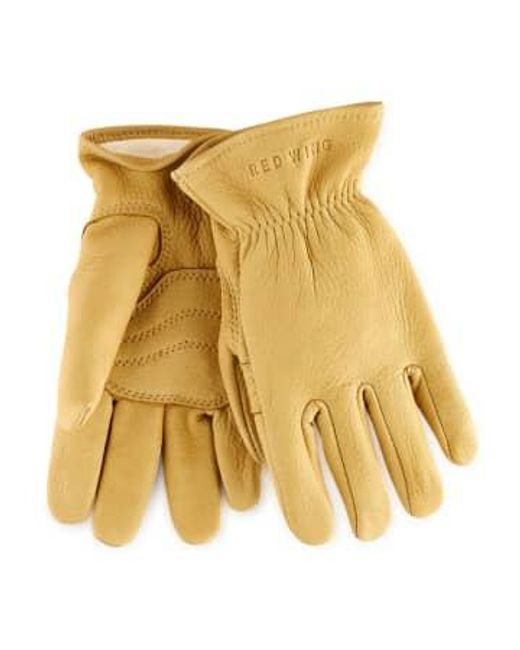 Wing Heritage Deerskin Lined Glove 95237 Yellow di Red Wing da Uomo