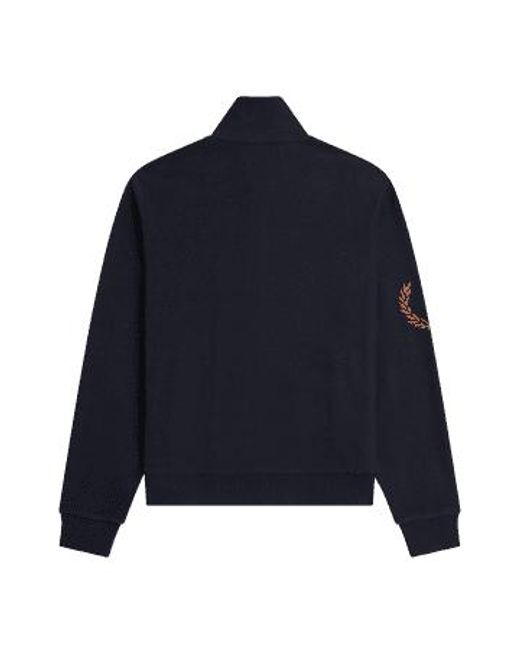 Fred Perry Blue Laurel Wreath Sleeve Track Jacket for men