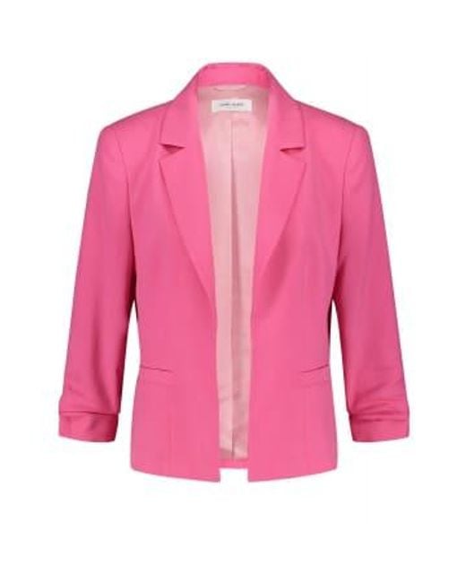 Gerry Weber Pink Elegant Blazer With Gathered Sleeves