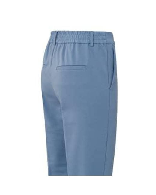 Pantalones a medida jersey con cintura elástica Yaya de color Blue