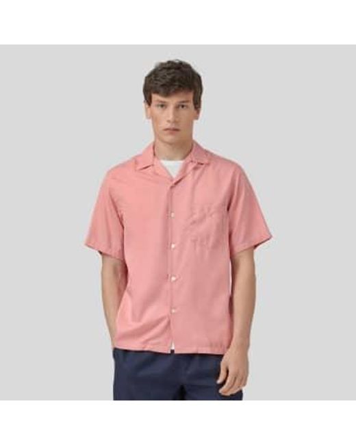 Portugese Flannel Dogtown Shirt di Portuguese Flannel in Pink da Uomo