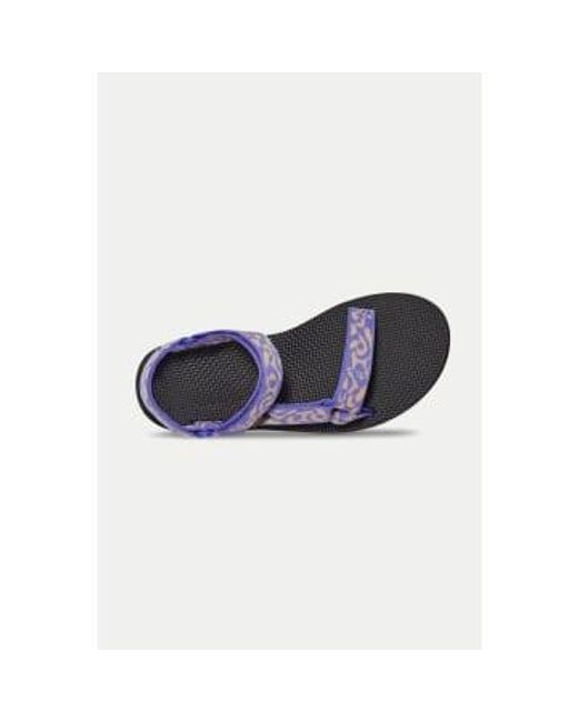 Teva Blue Flip Violet Storm Original Universal Sandal Multi / 3 for men