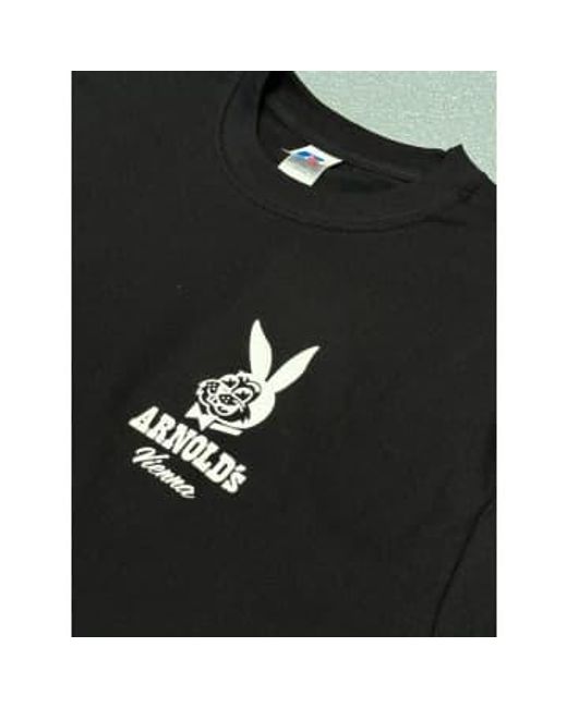 Camiseta conejito negro ARNOLD's de hombre de color Black