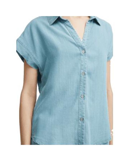 B.Young Blue Short Sleeve Denim Shirt 36