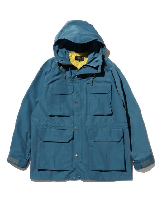 Beams Plus Mountain Parka Jacket 60/40 Cloth Blue for Men | Lyst